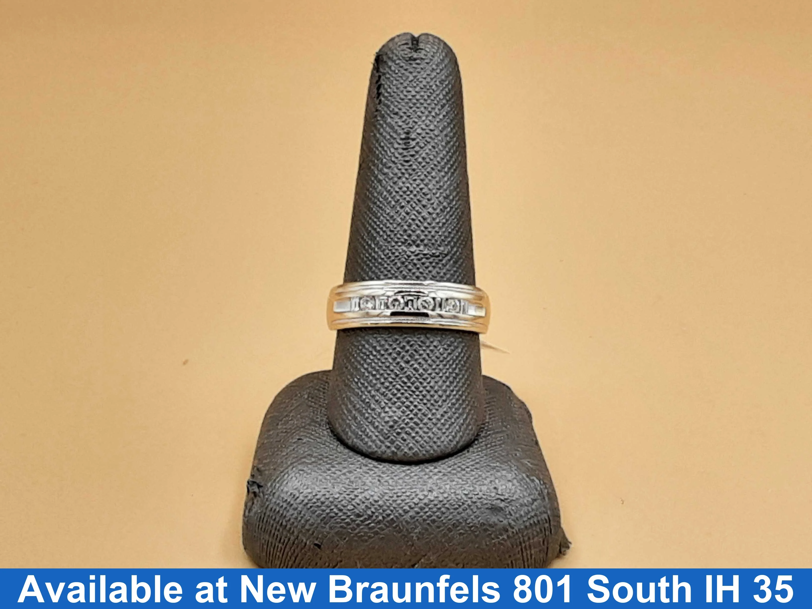 Men's Ring - White Gold 14k (.585) 6.2 grams Size 10