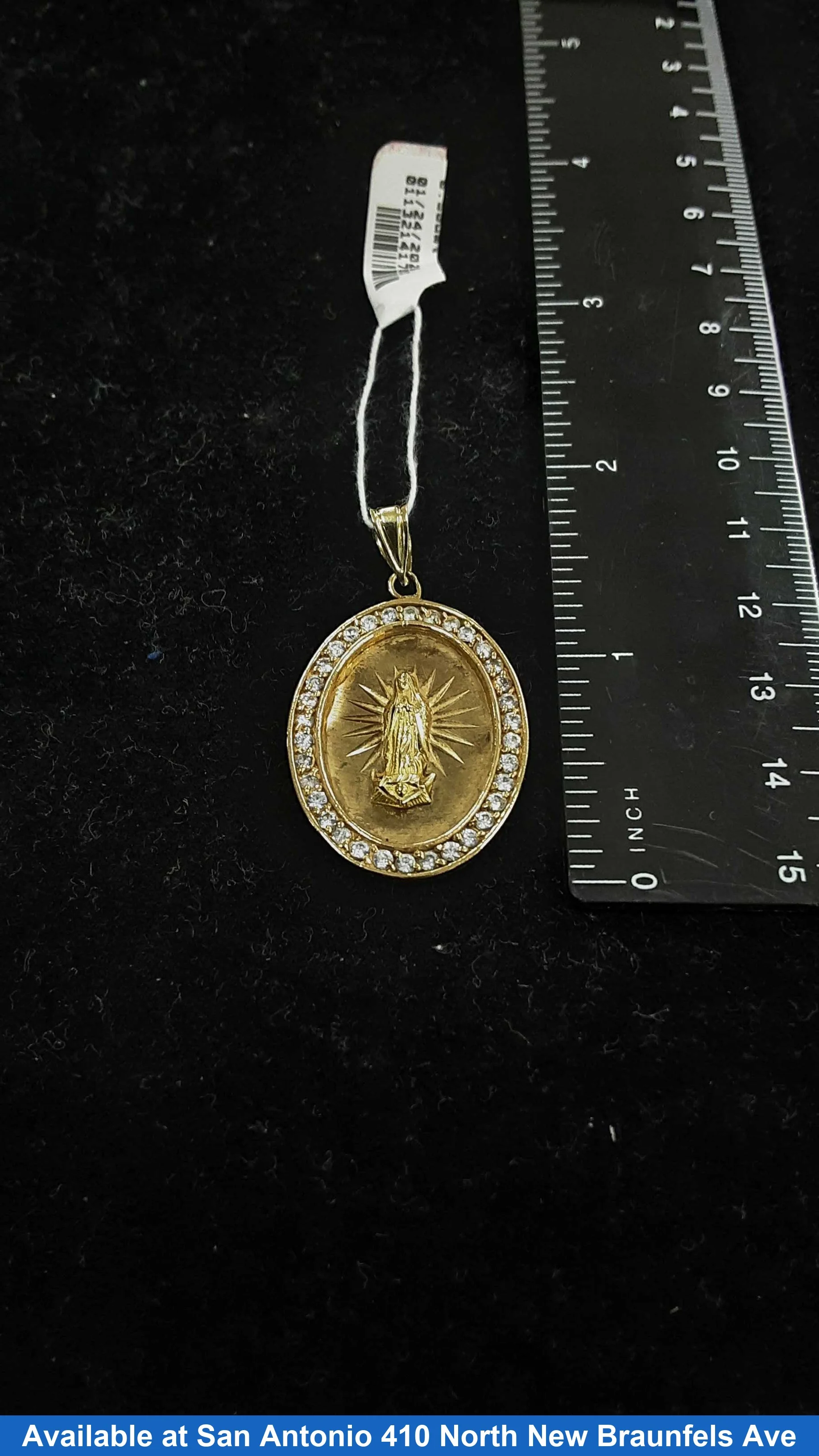 Religious Pendant - Yellow Gold 10k (.417) 6.5 grams