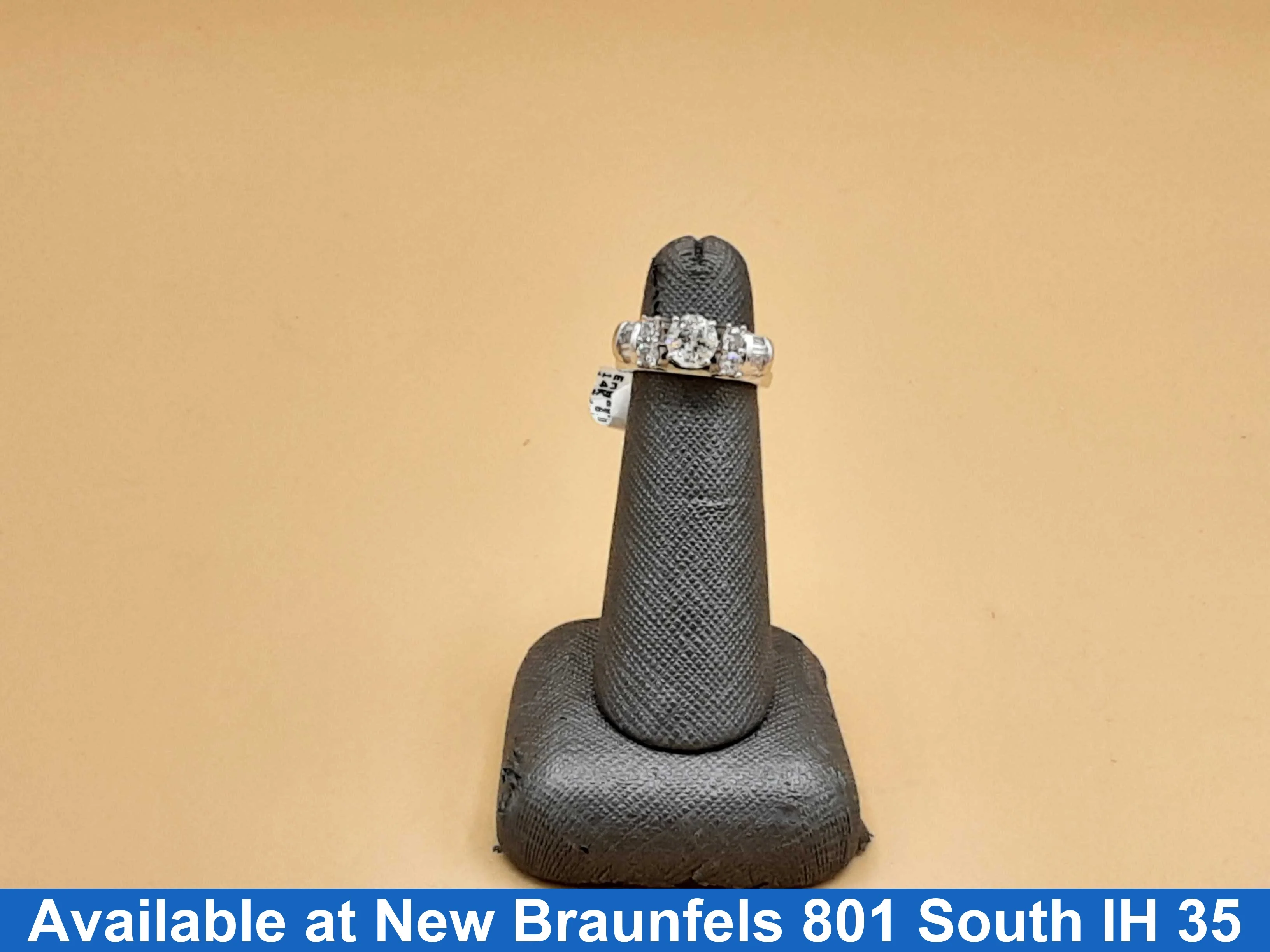 Ring - Engagement Set - White Gold 14k (.585) 6 grams Size 5