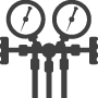 Just Better Refrigerant Charging Scales Black A/C Gauge