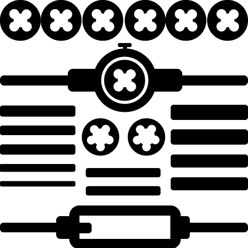 Kobolt Die Set Blue Tap & Die Set